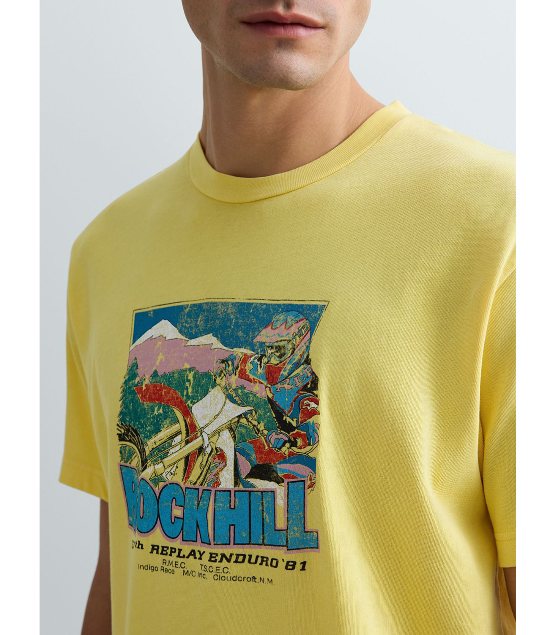 ヘビーコットンジャージーROCK HILL Tシャツ 詳細画像 レモンイエロー 6